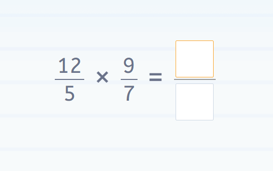 multiplicación de fracciones